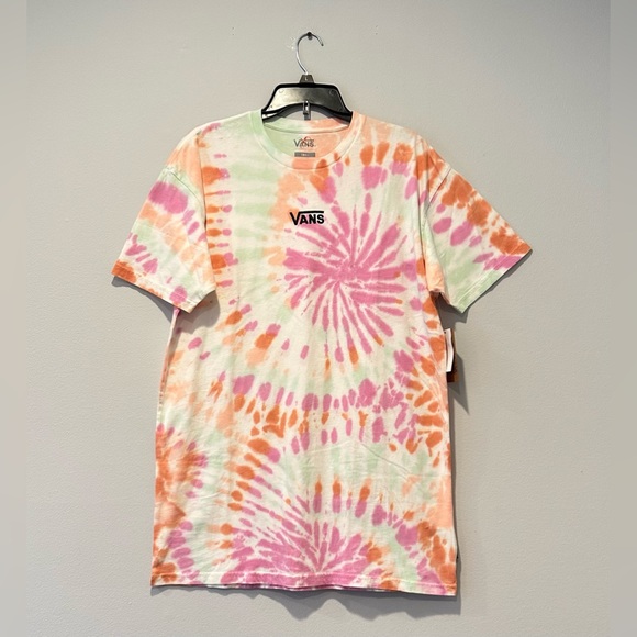 Vans Center Vee Tie Dye Wash T-Shirt Dress. size S - Picture 4 of 7